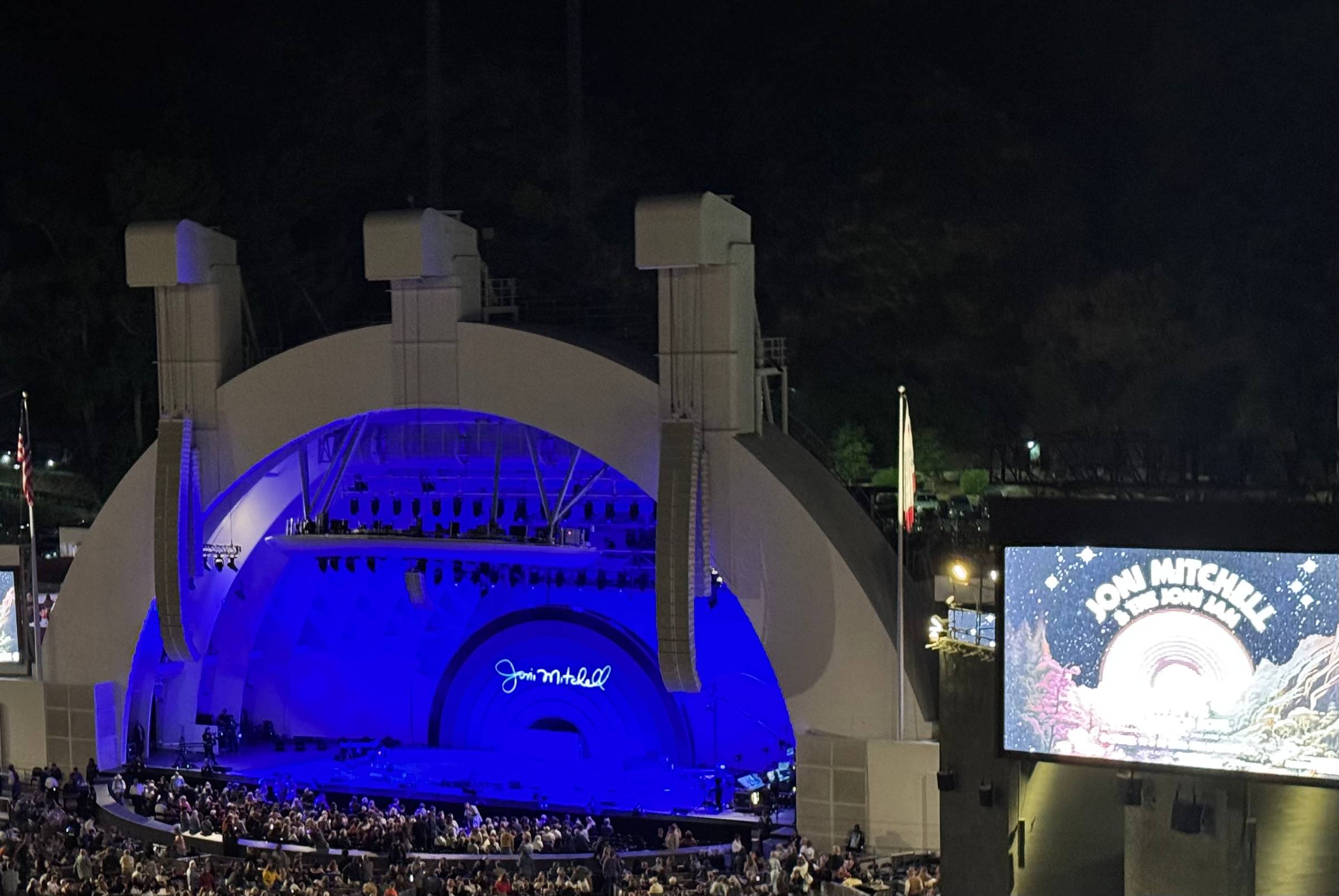 A photo of the Hollywood Bowl concert venue in West Hollywood. 