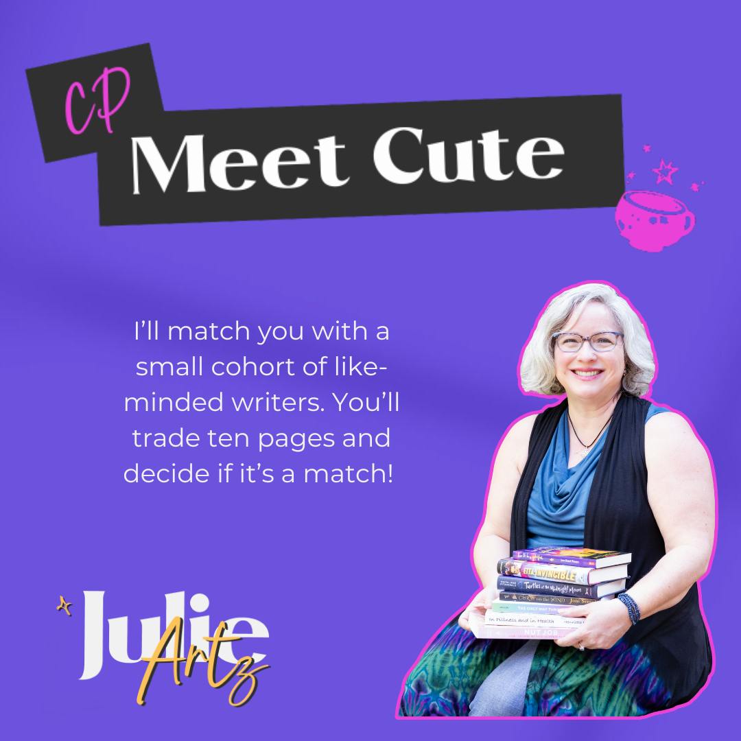 Julie Artz will match you with a critique partner! 