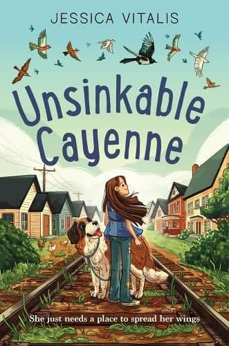 The book jacket for Unsinkable Cayenne by Jessica Vitalis.