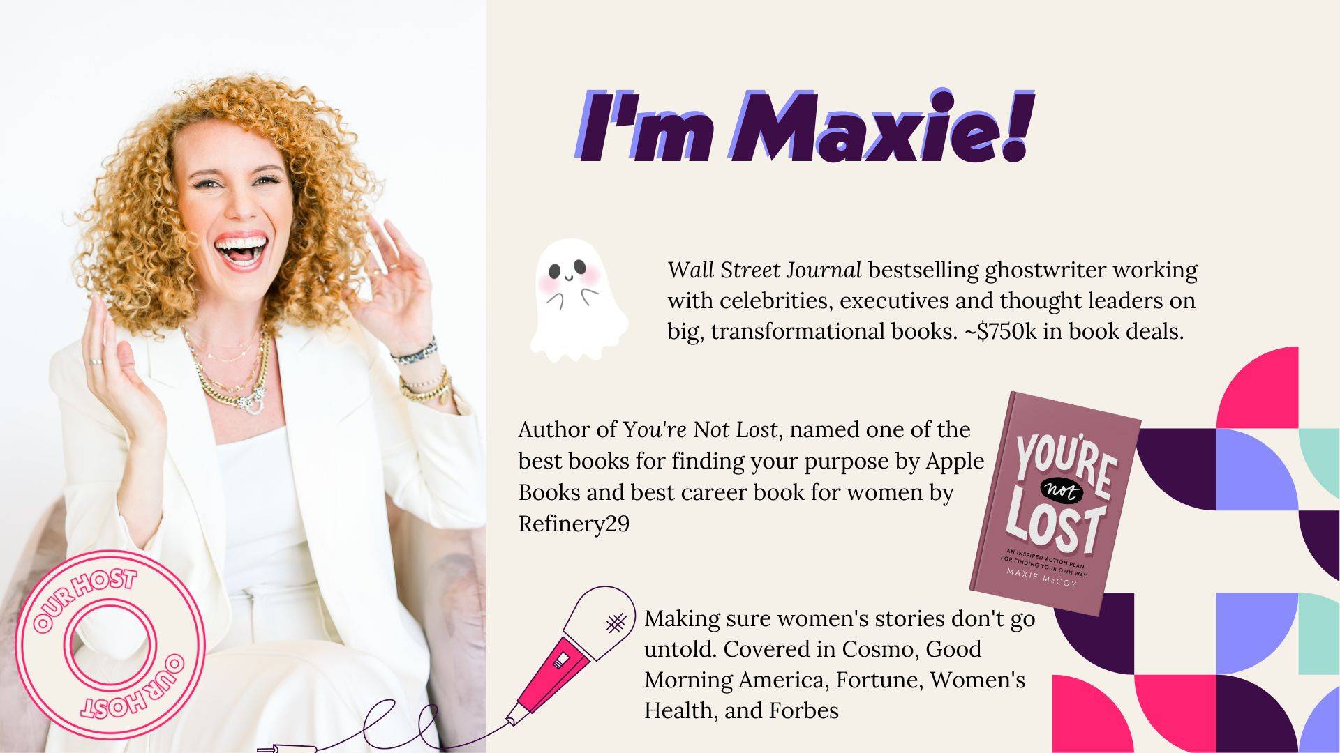 Ghost writer and author Maxie McCoy taught this month's Craft Magic Webinar! 