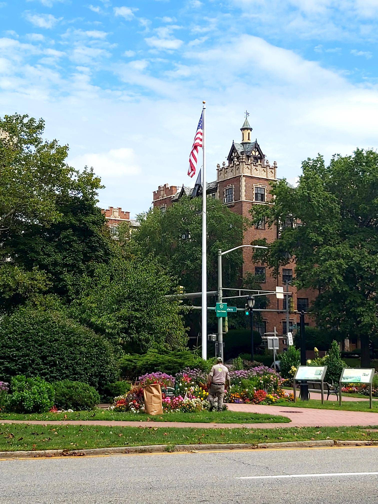 an historic castellated building in the US