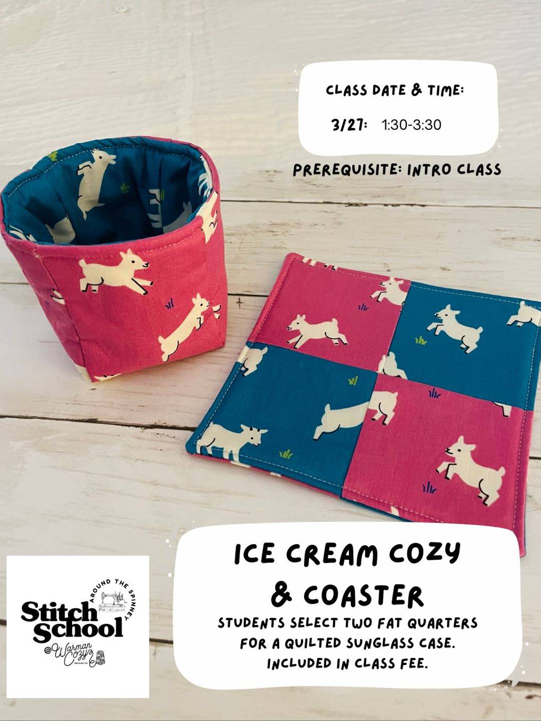 Ice Cream Cozy and Coaster