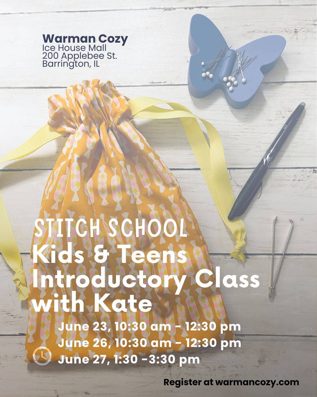 Intro Class Dates and Times