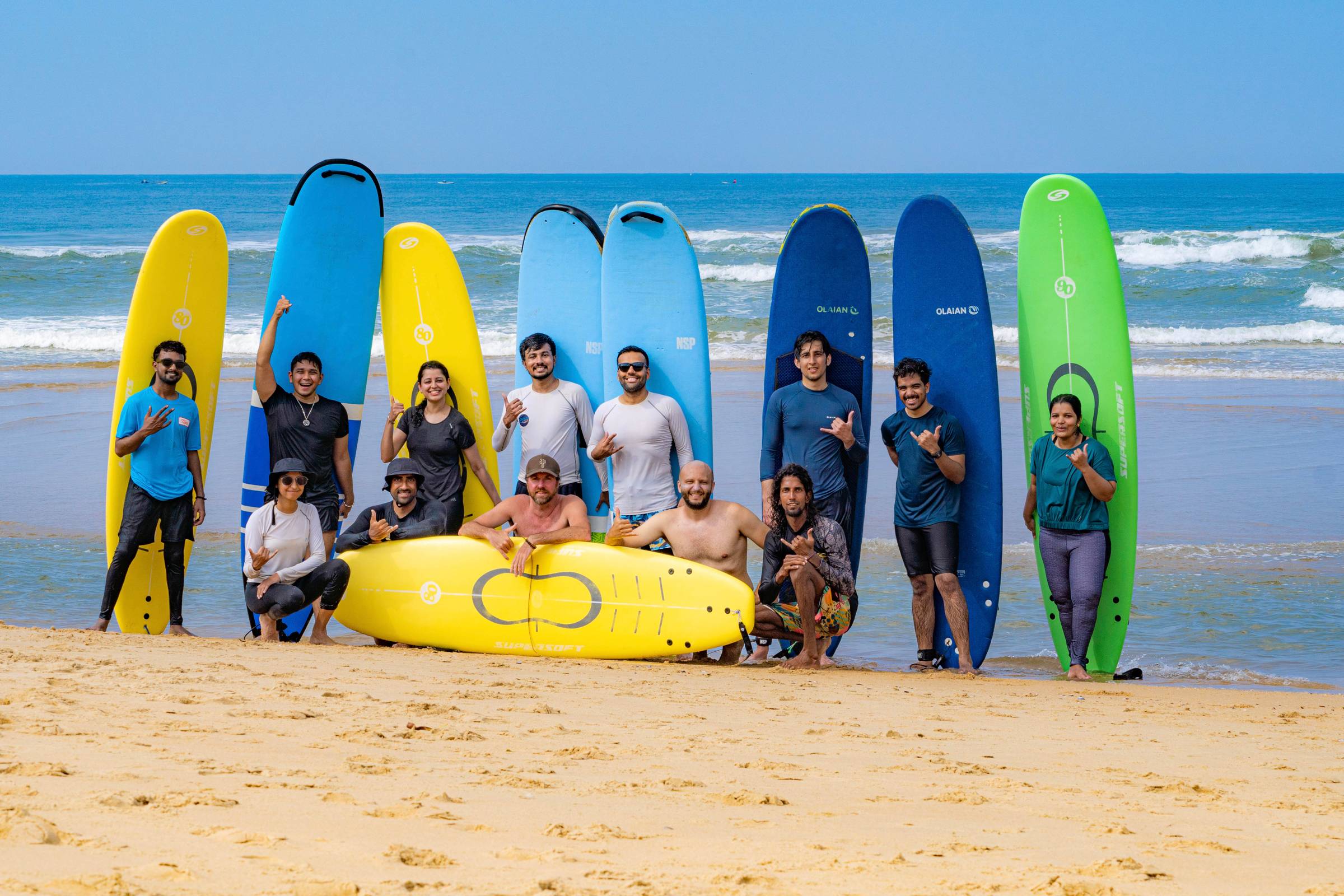 surfing in varkala Kerala