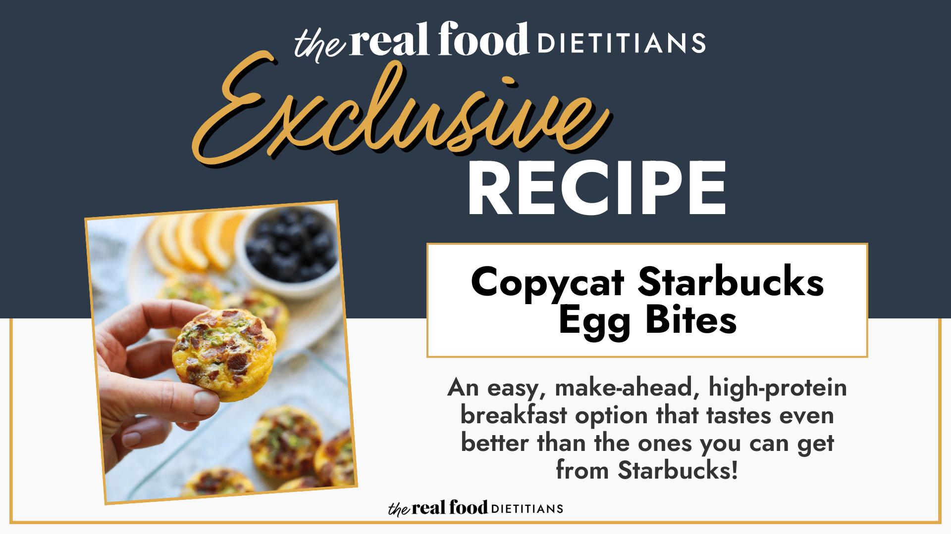 Your December Exclusive Recipe: Starbucks Egg Bites