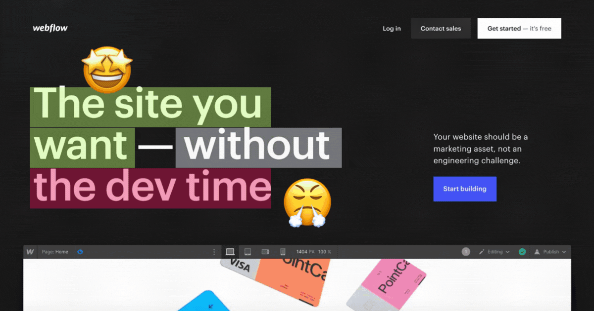 SaaS homepages