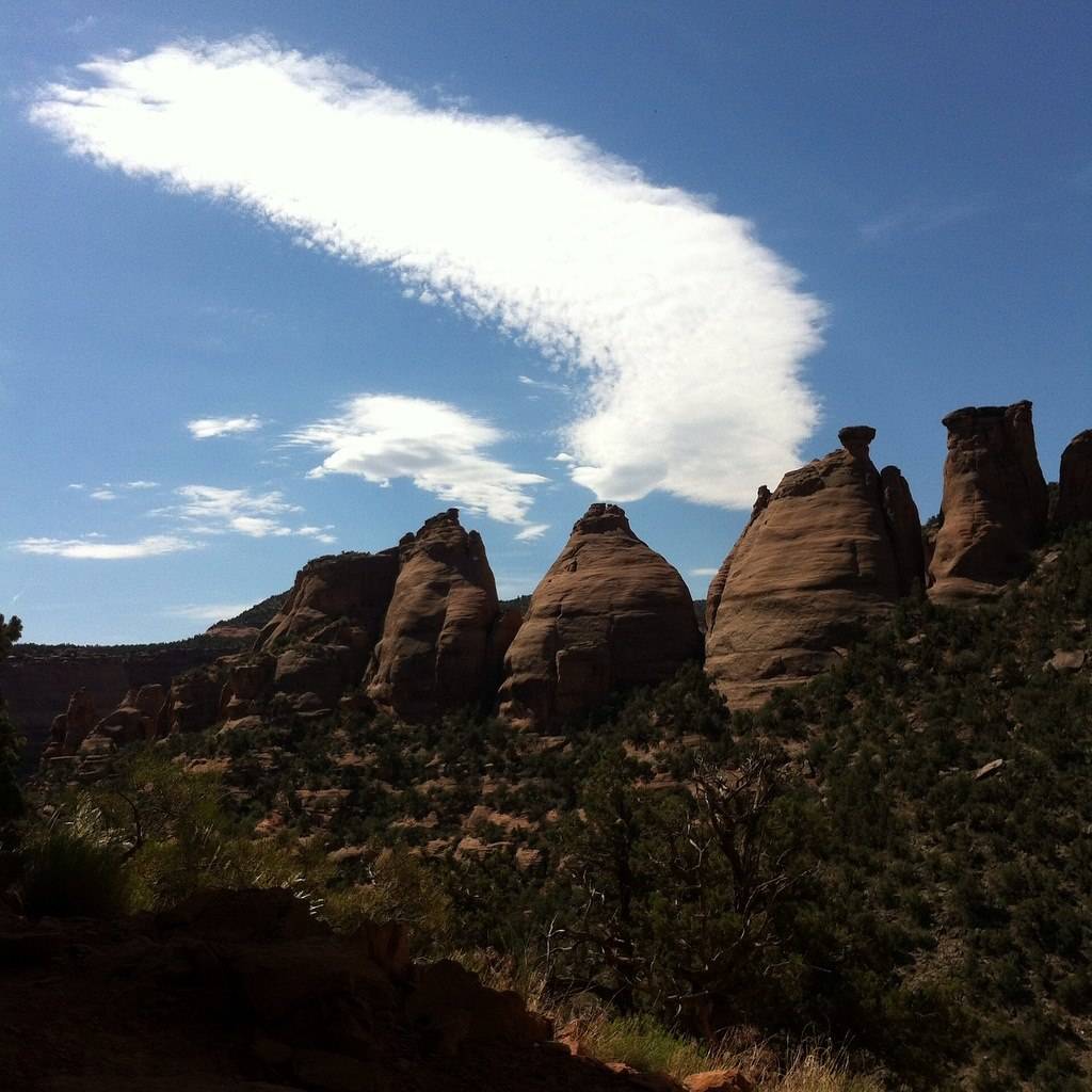 Hiking in Colorado, no photoshop