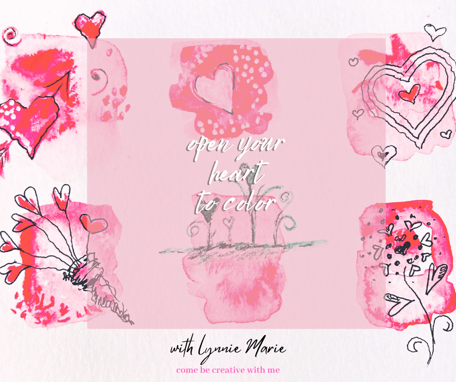 Come be creative with me in my "Open Your Heart to Color"