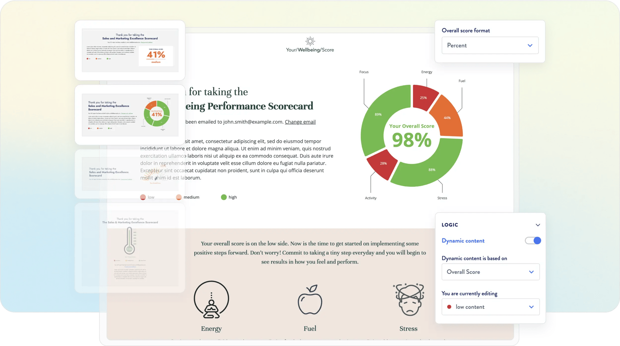 ScoreApp screenshot