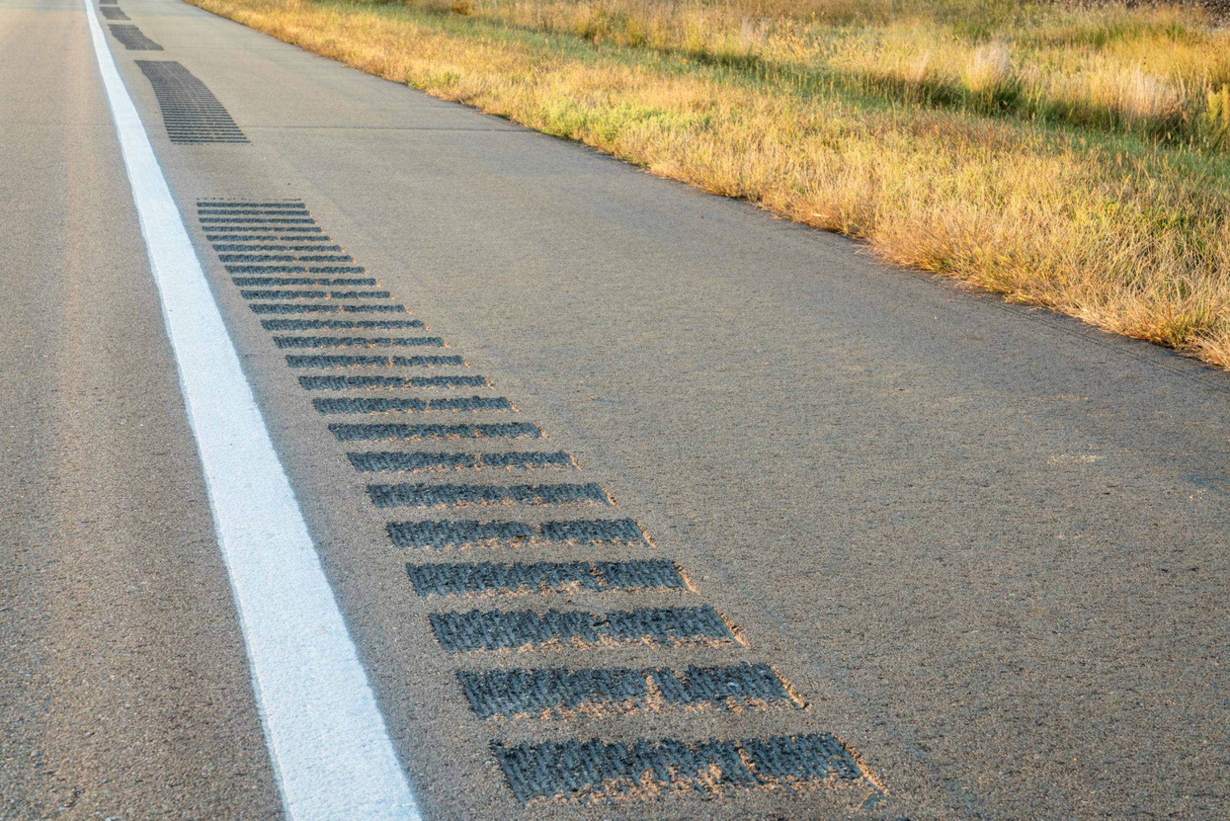 Image of road rumble strips
