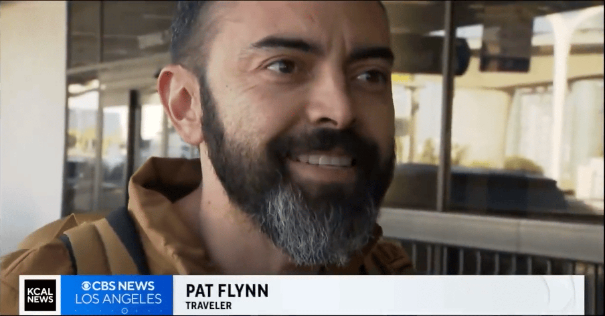 Screenshot of Pat Flynn on the news