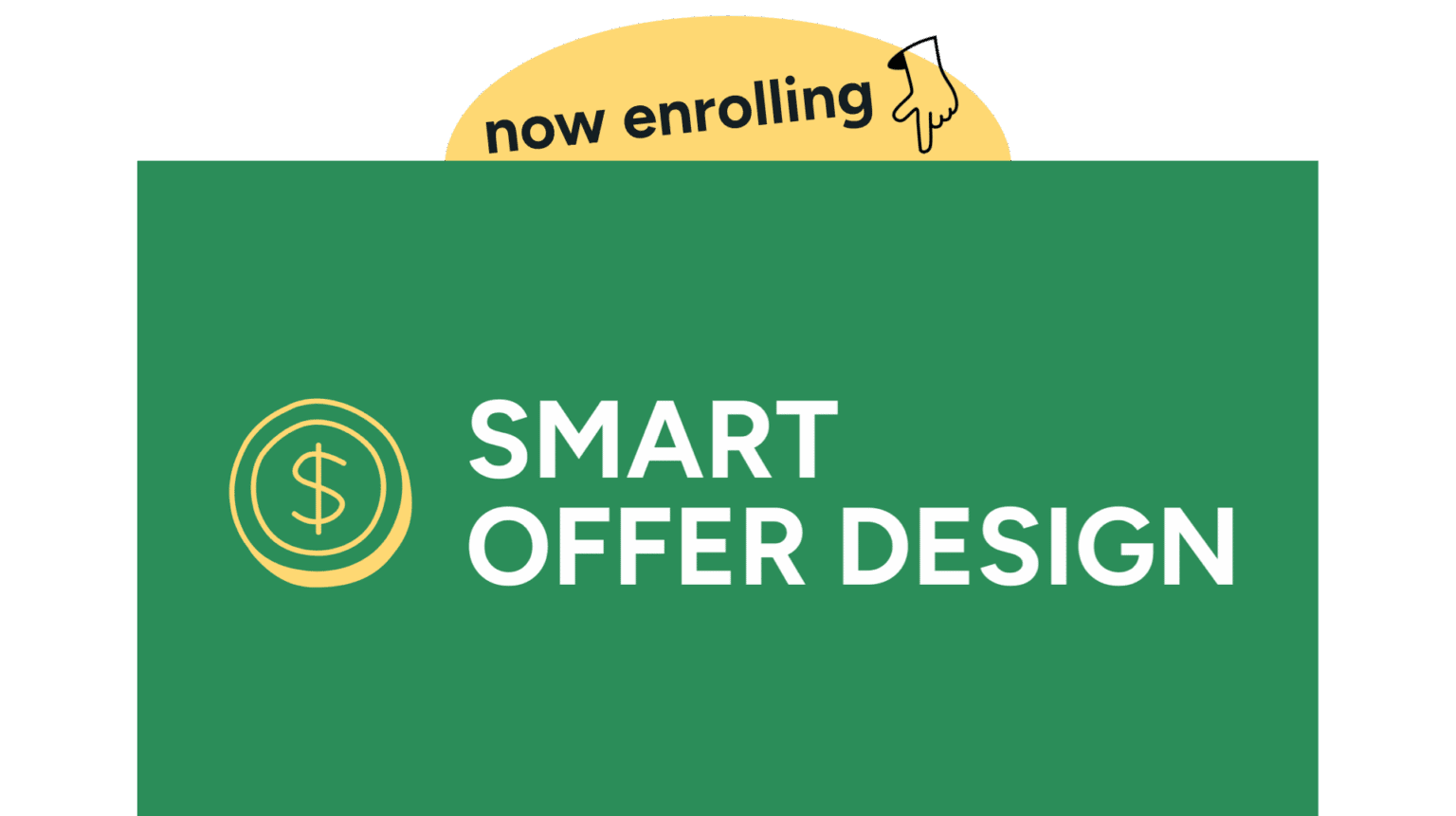 Green smart offer design graphic