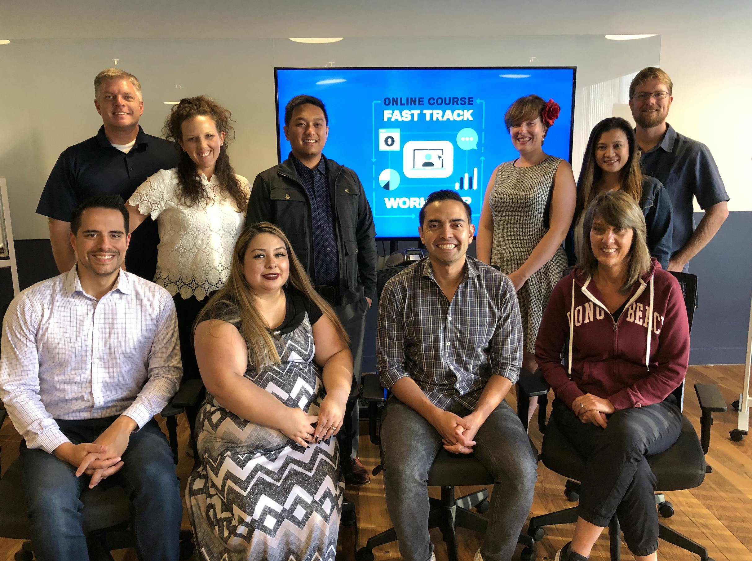 A group picture from the in person Online Course Fast-Track Workshop in San Diego, CA in October, 2019.
