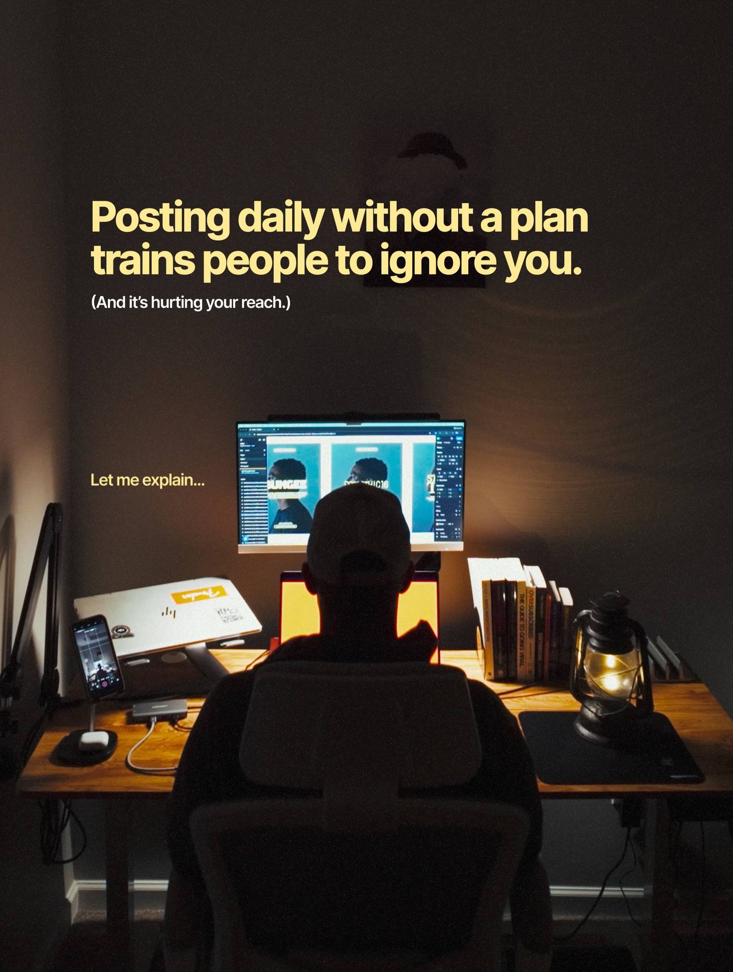 Comment “PLAN” and I’ll send you the exact same system I use to plan and batch my content every week.

If your personal brand feels scattered, it’s because you’re posting without a content strategy built for real Instagram growth.

In 2026, high-performing 9-5ers and freelancers who win are clear about what they stand for and why they post.