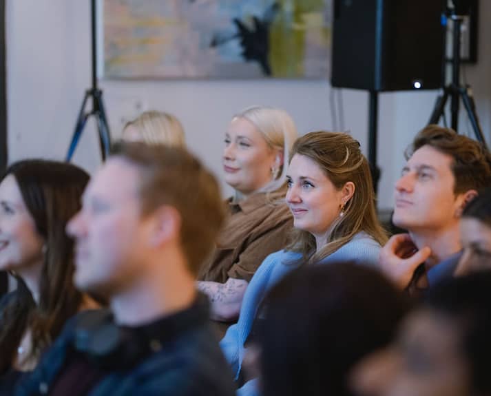 Group at a talk