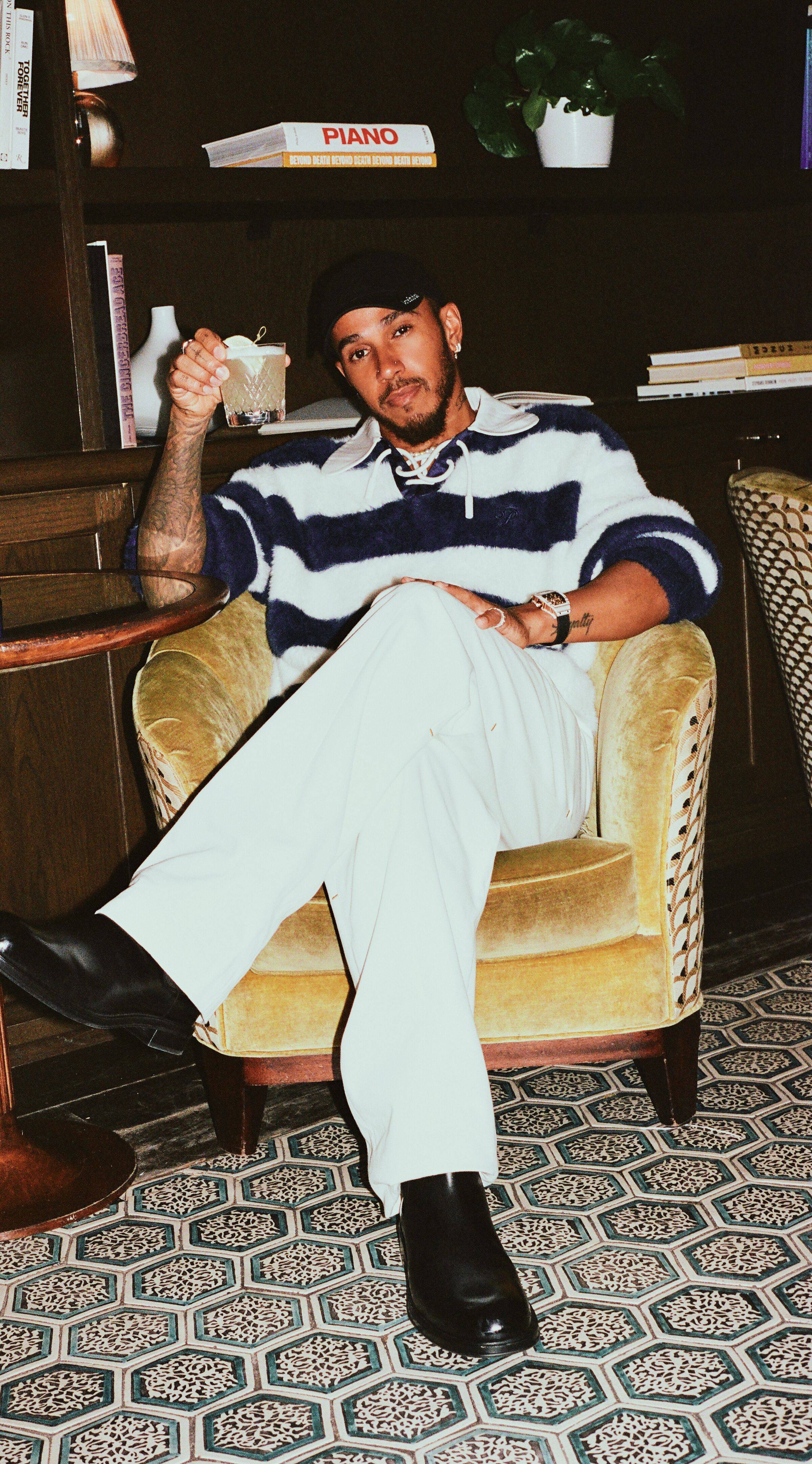 Lewis Hamilton at House 44 at F1 Paddock Club