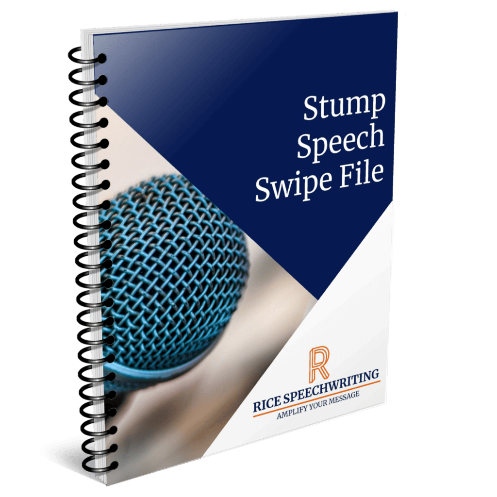 Stump Speech Swipe File