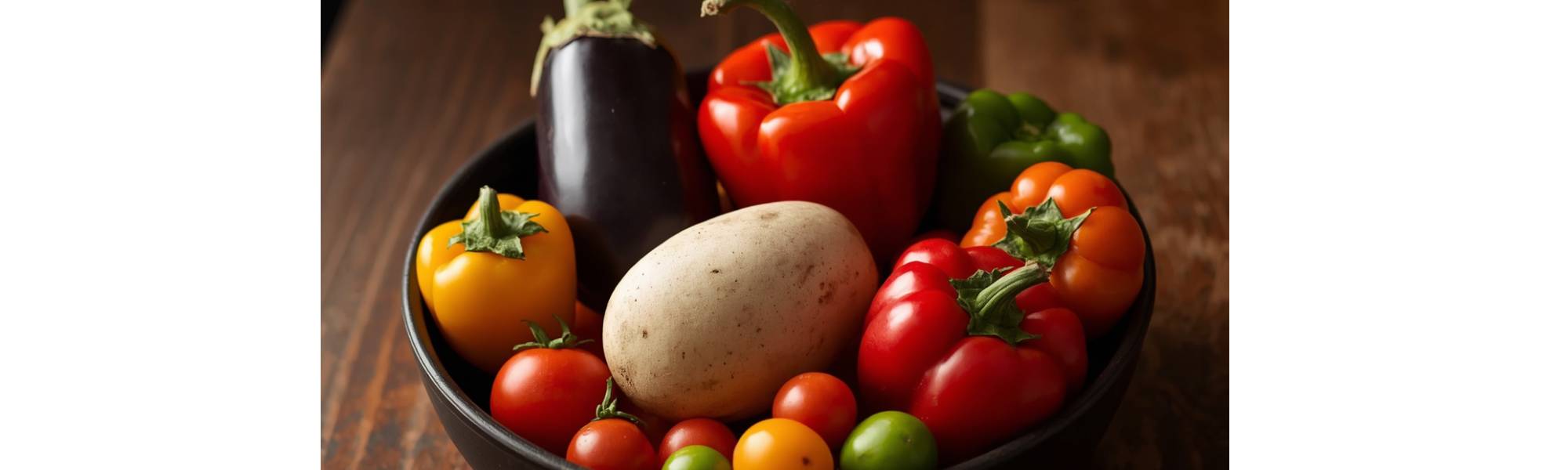 A bowl of nightshade vegetables