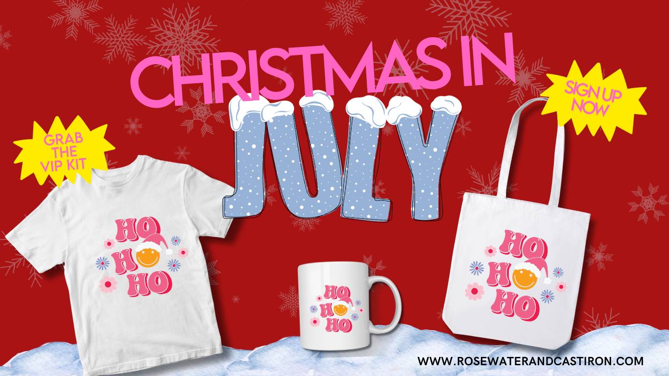 christmas in july, Print on demand, POD class, Free webinar, free class