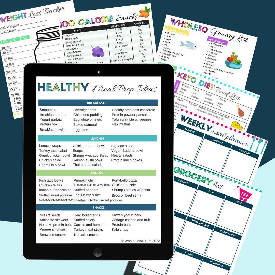 FREE Healthy Meal Prep Printables!