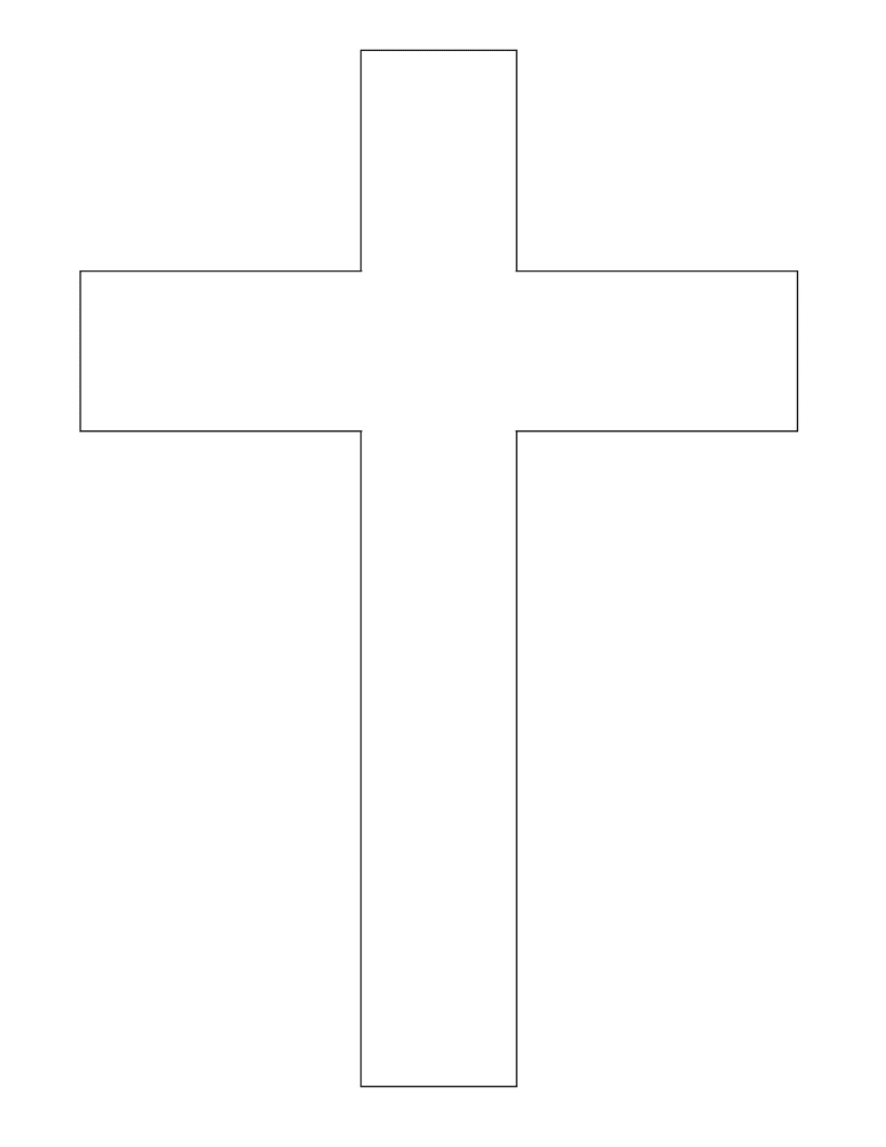 cross outlines printables