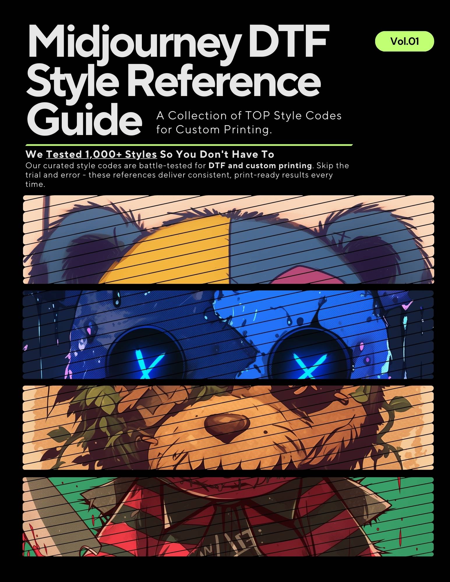 Midjourney DTF Style Reference Guide