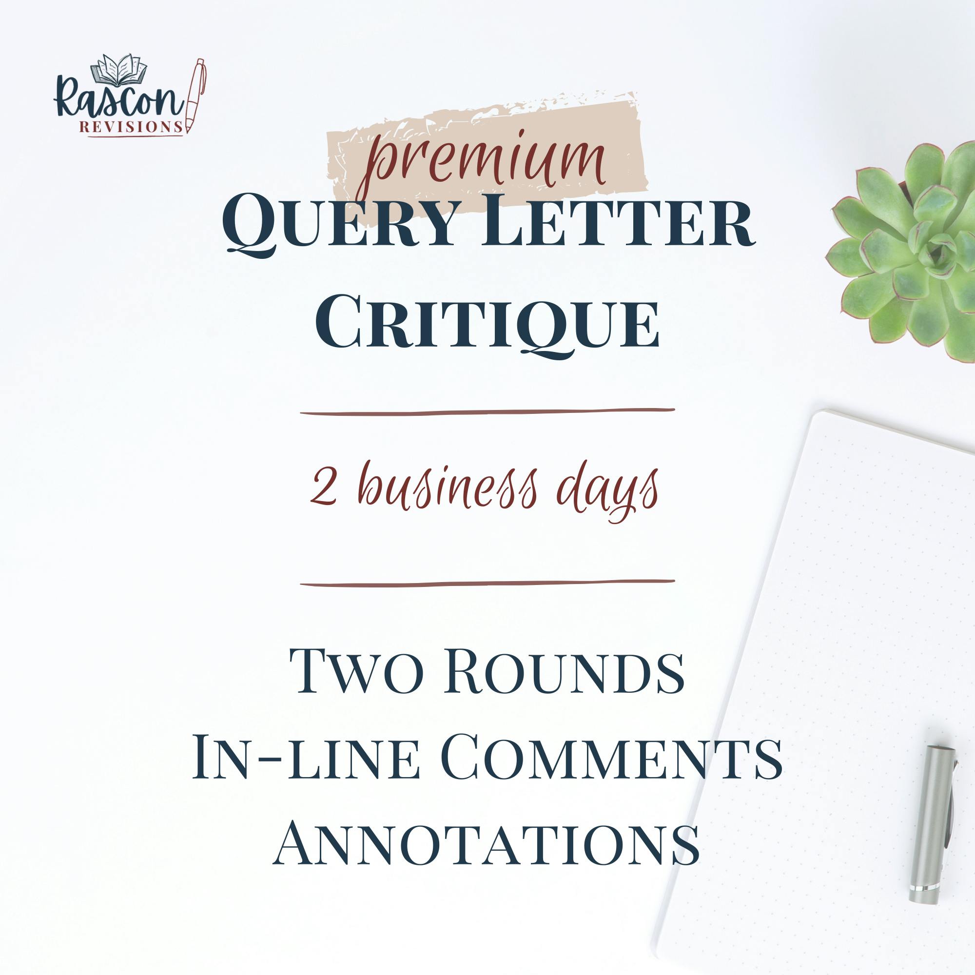 Premium Query Letter Critique