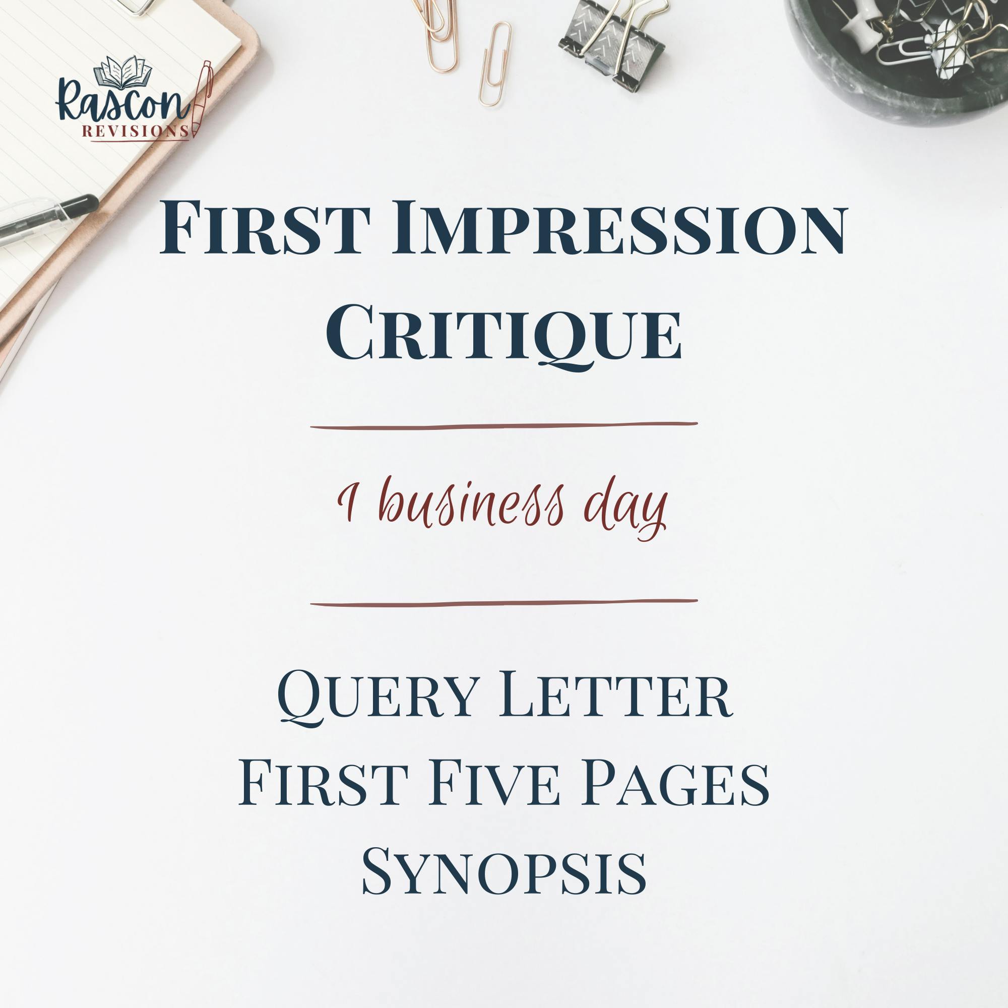 First Impression Critique
