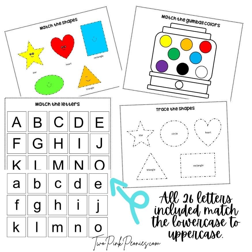 Totally Free Busy Binder Printables {perfect for toddlers preschoolers}