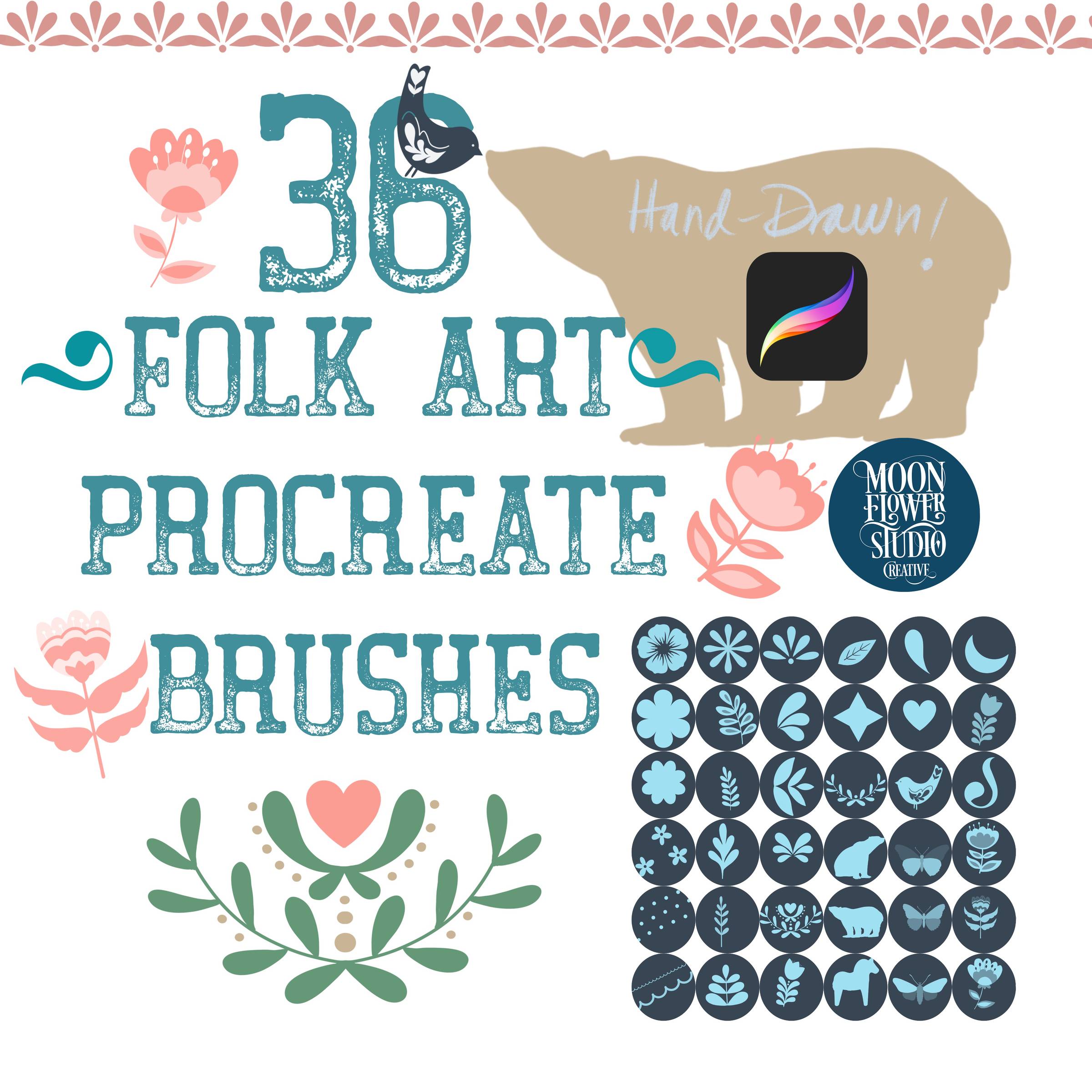 Folk Art Procreate Brushes