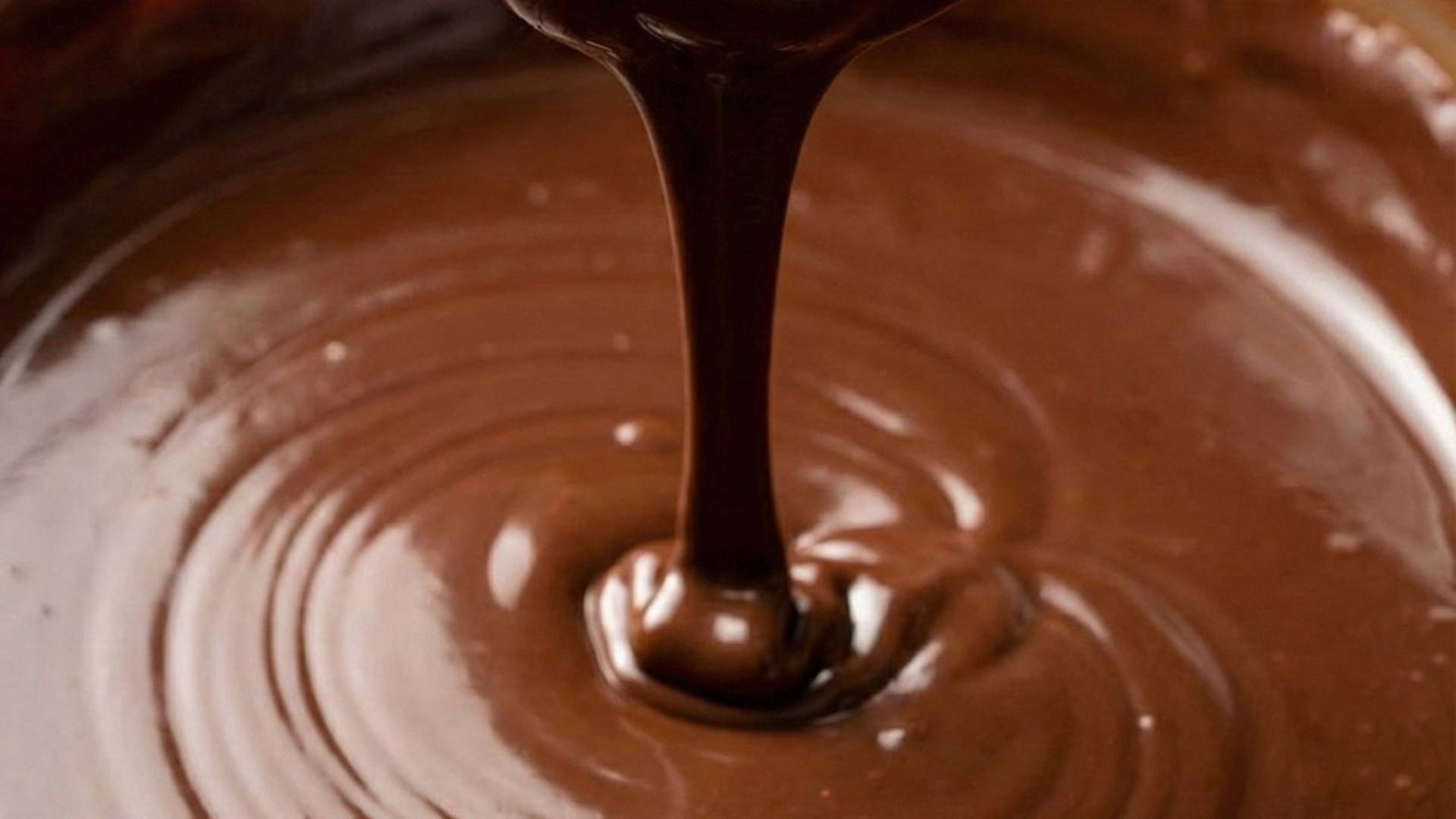 close up of ganache in a bowl