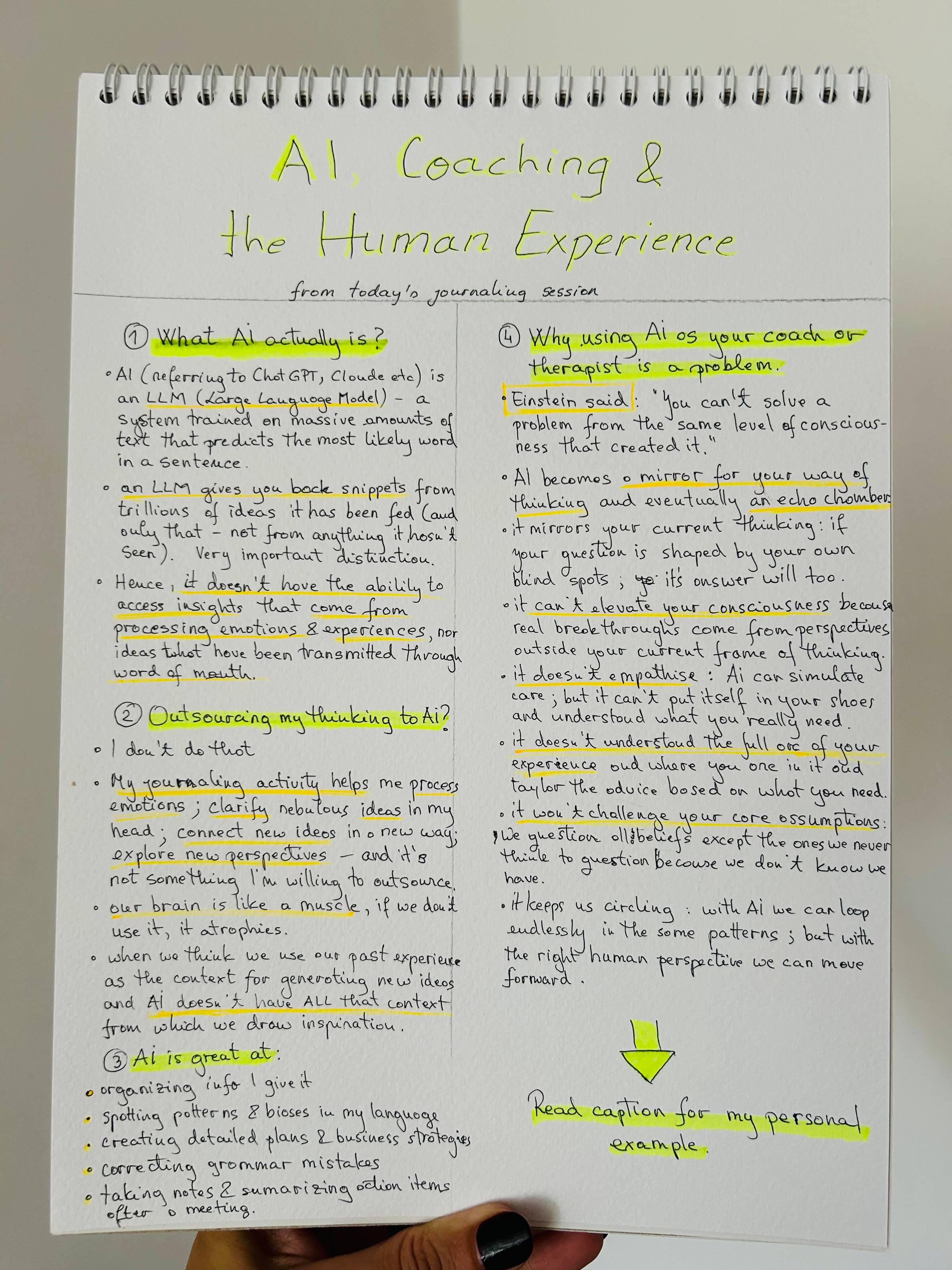 AI, Coaching, and the Human Experience