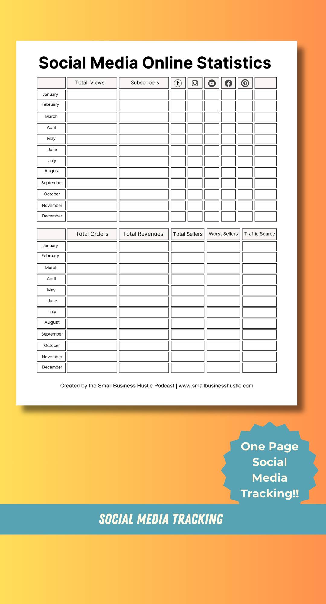 Social Media Statistics Tracking