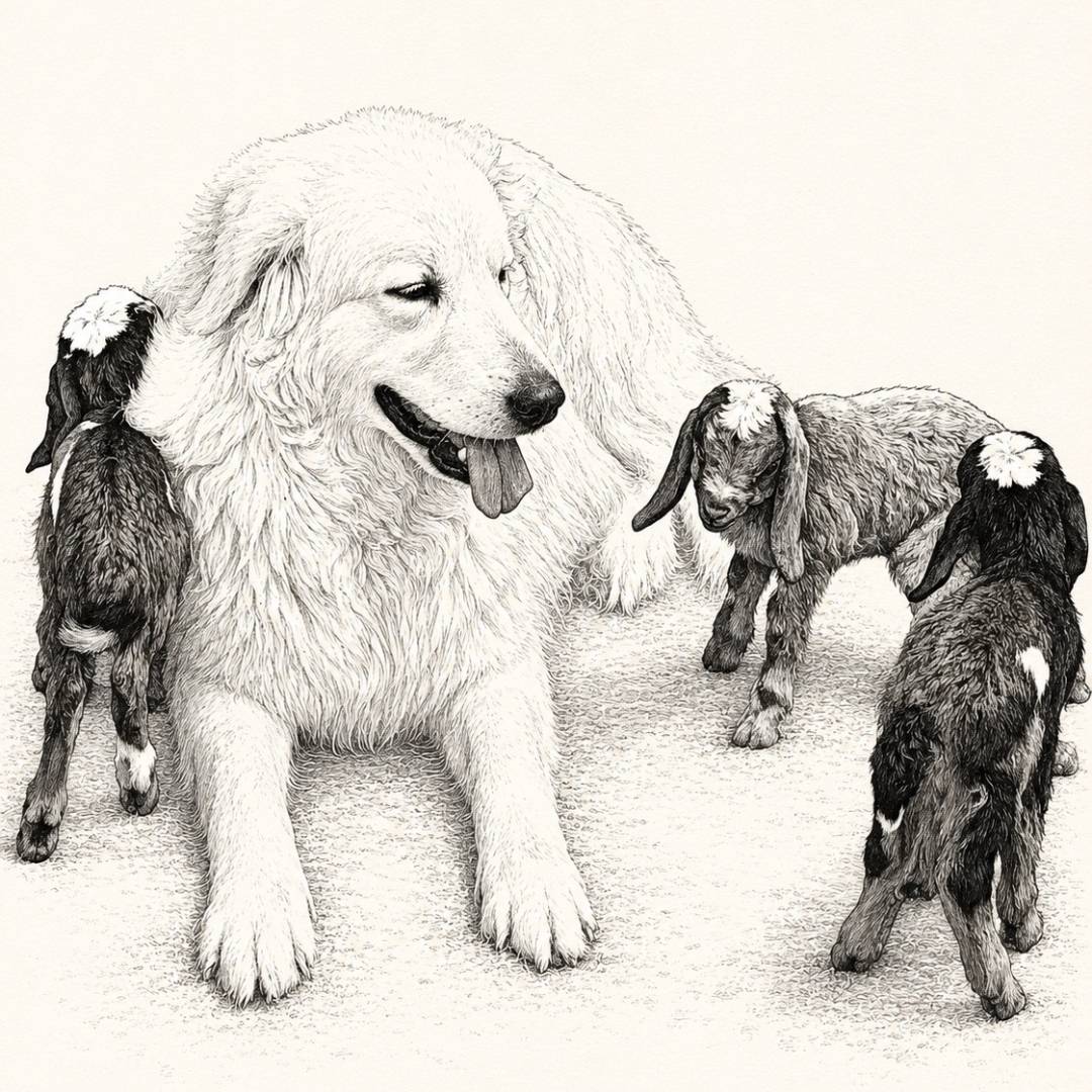 email This is what a Maremma Sheepdog's instinct actually looks like