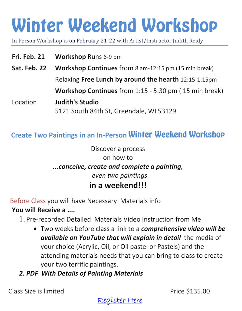 Winter Weekend Workshop