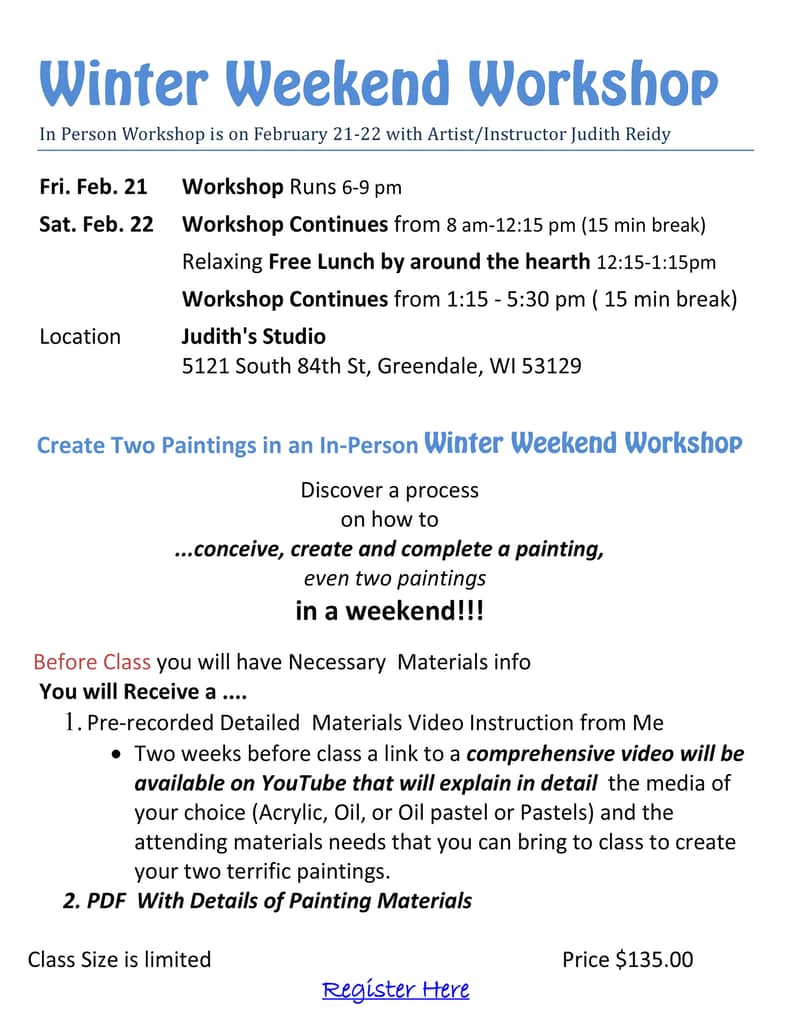 Winter Weekend Workshop