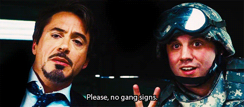 RDJ gang signs