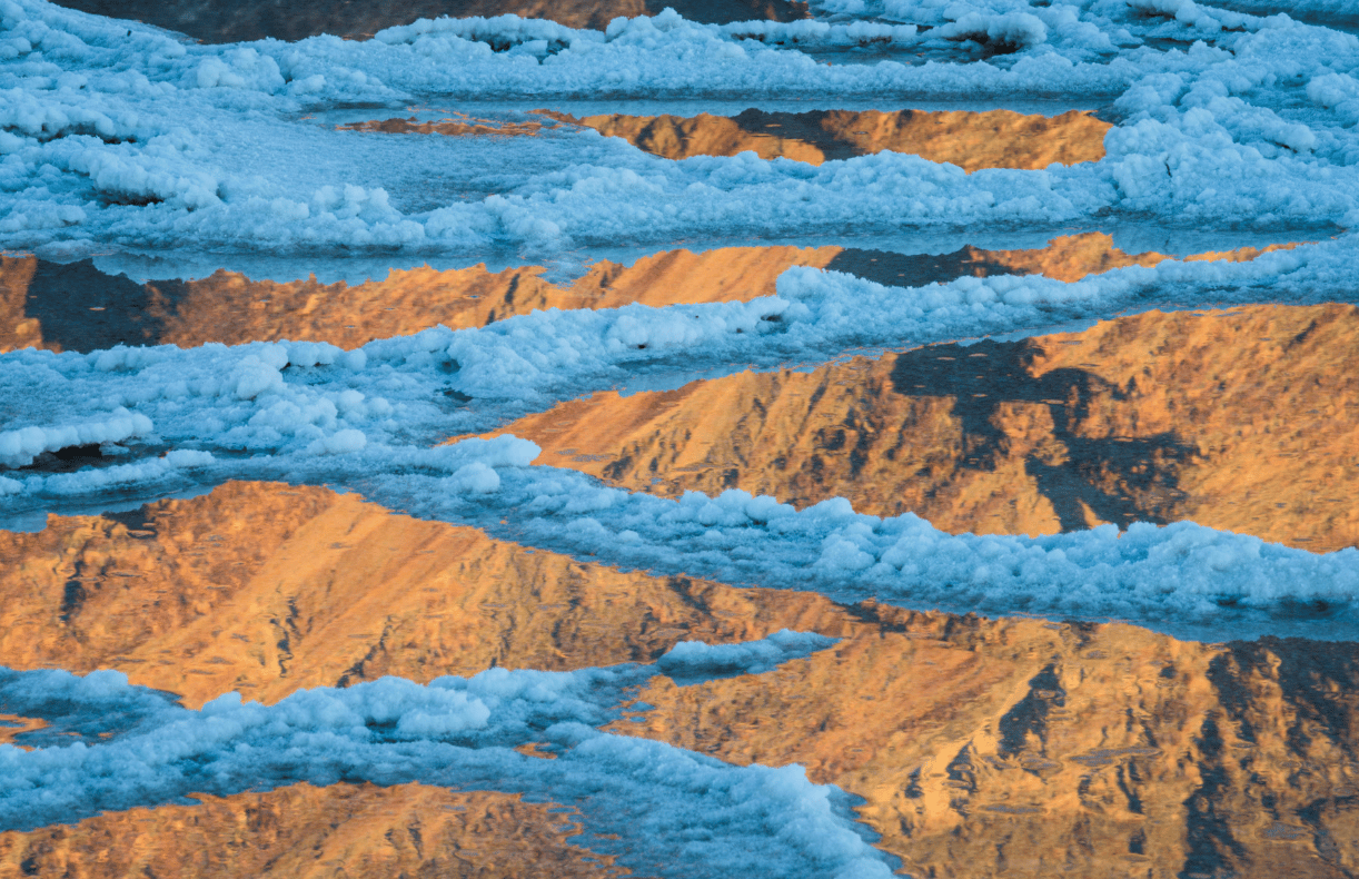 death valley salt playa reflections