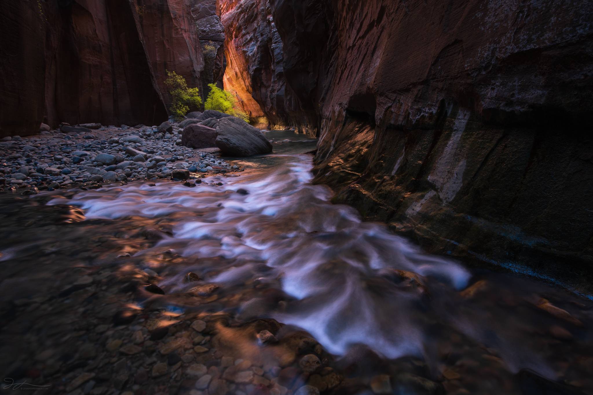 Zion Narrows canyon photo