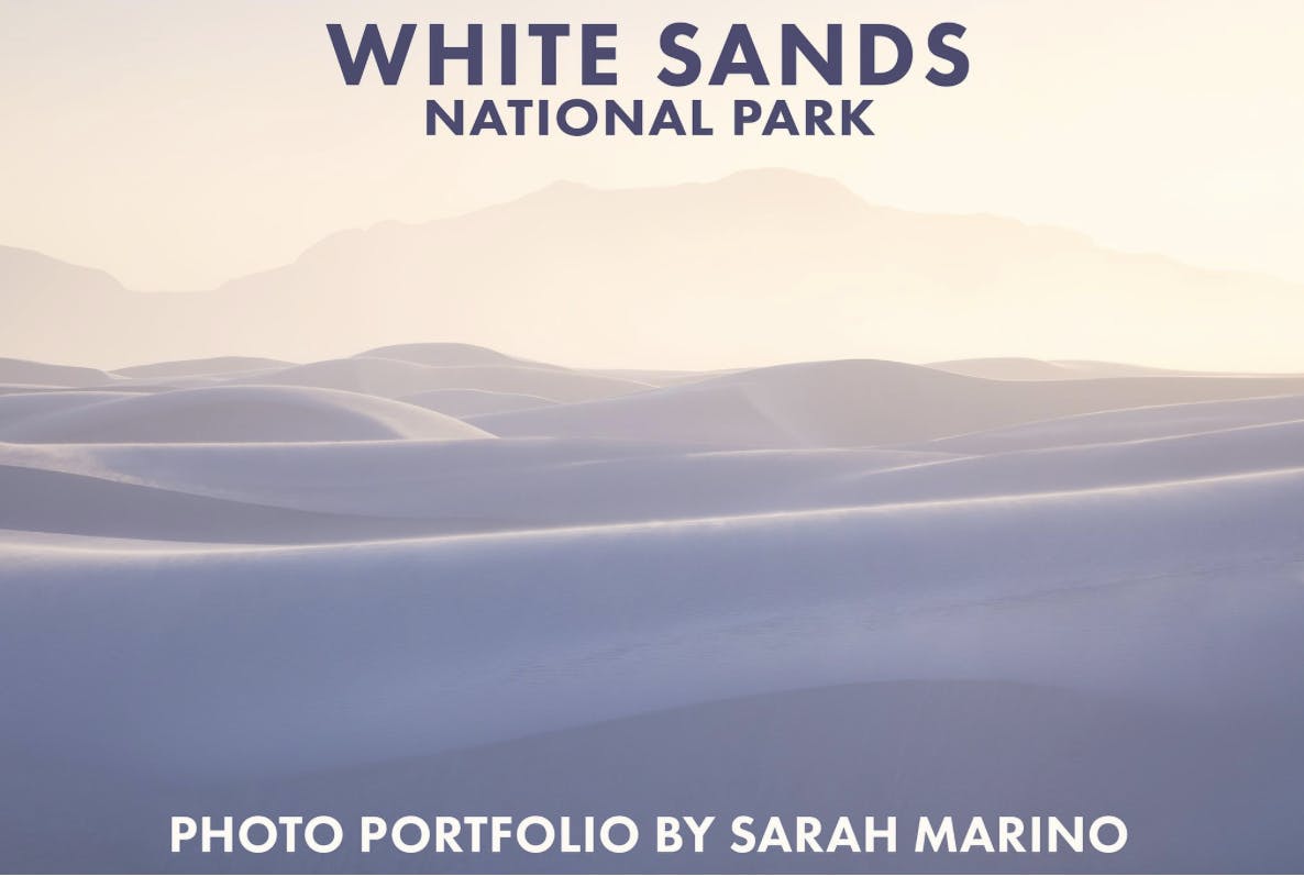 Sarah Marino White Sands Portfolio ebook coverr