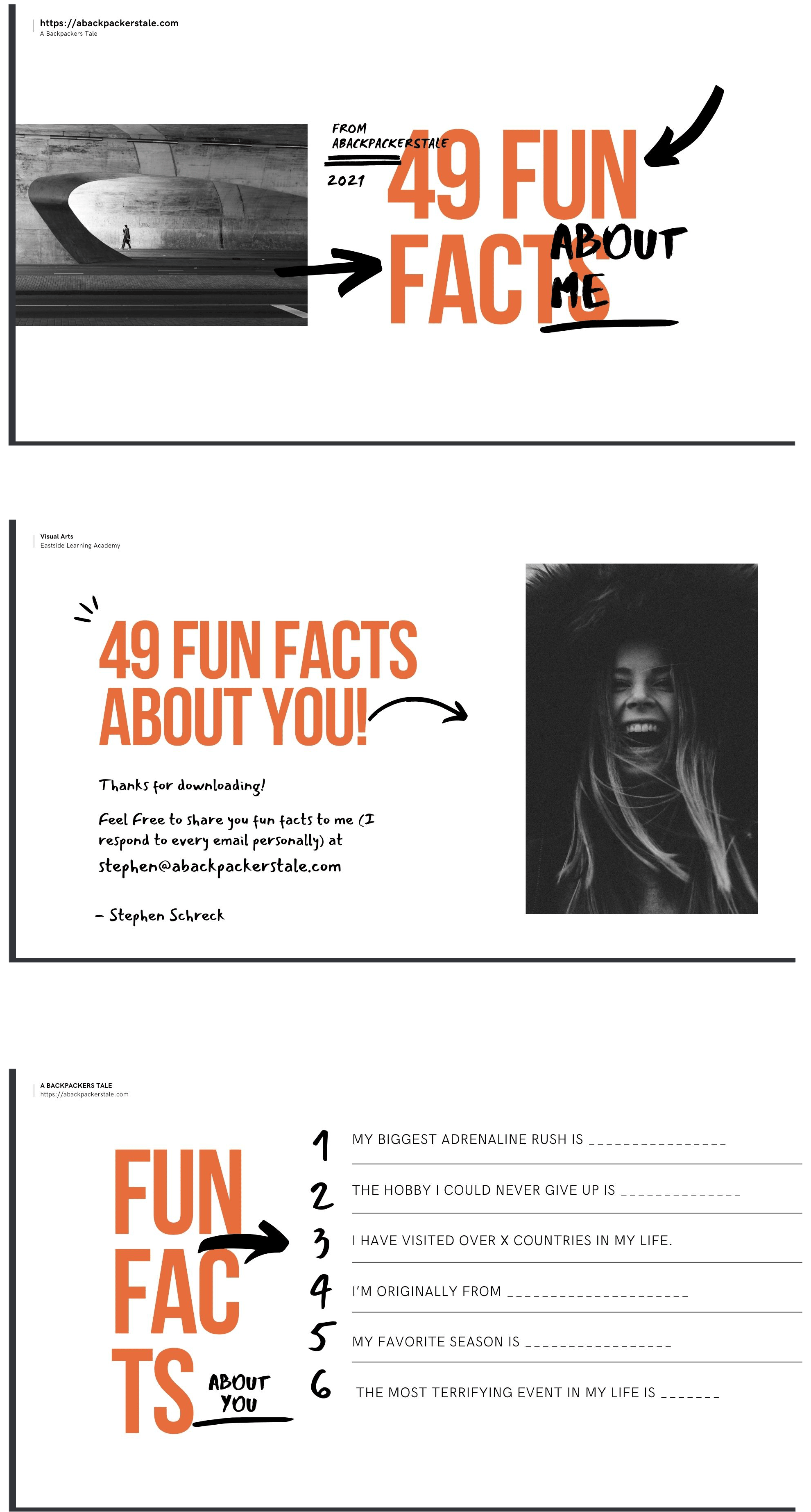 FREE FUN FACTS TEMPLATE