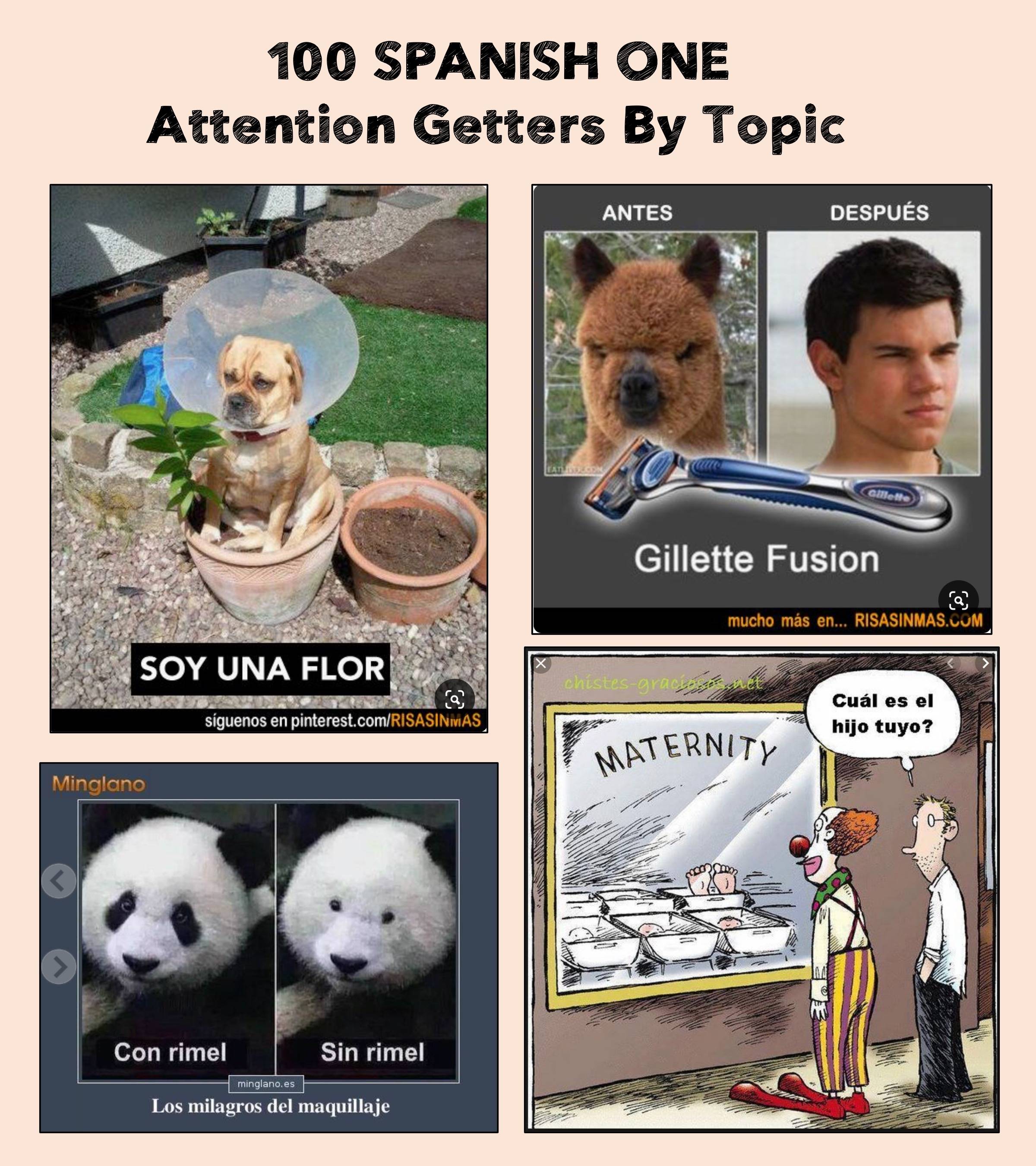 Spanish 1 Attention Getters