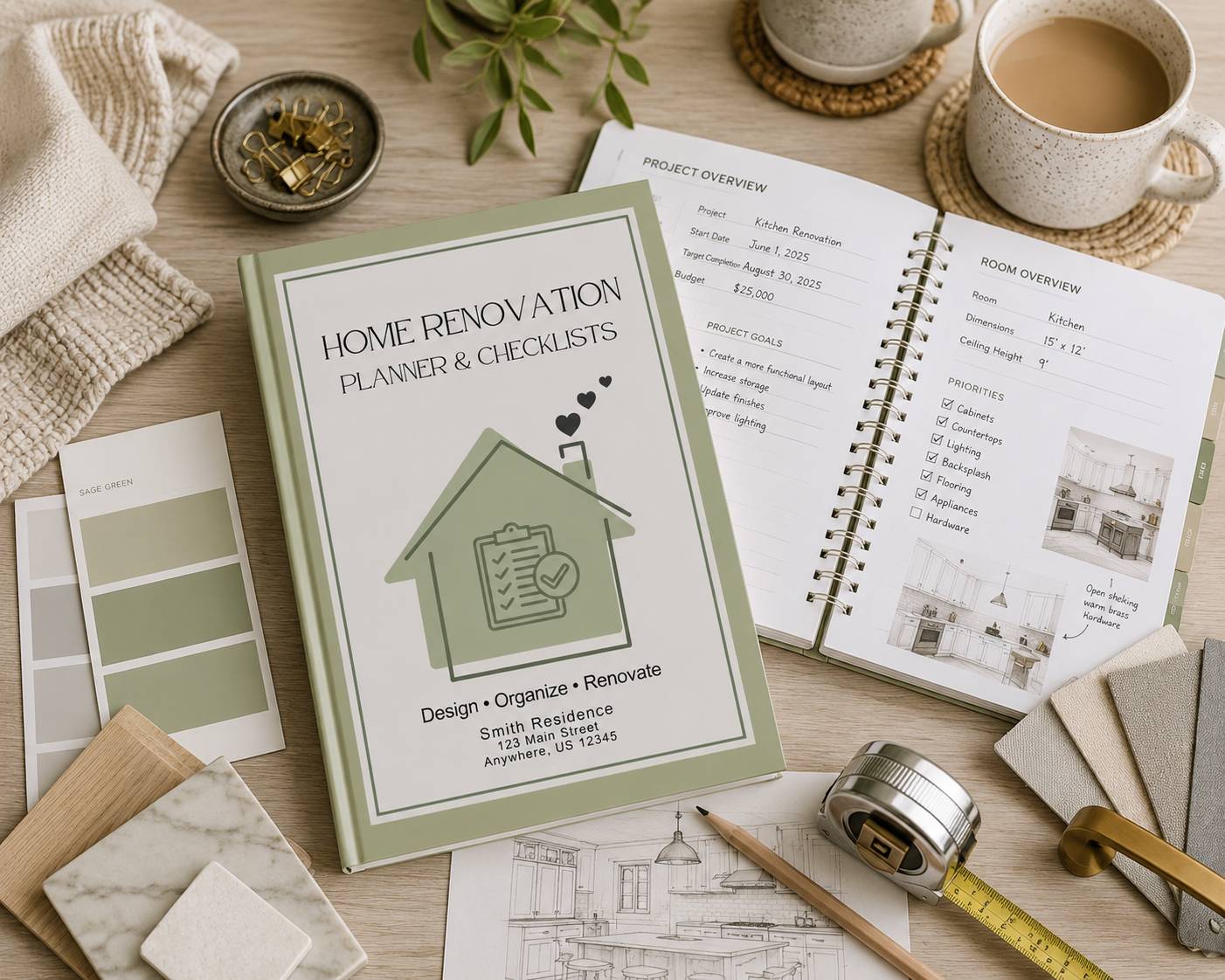 Home Renovation Planner made for any homeowner to use easily.