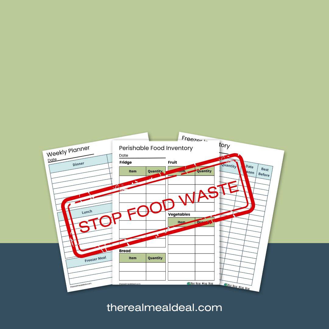 food waste inventory sheets