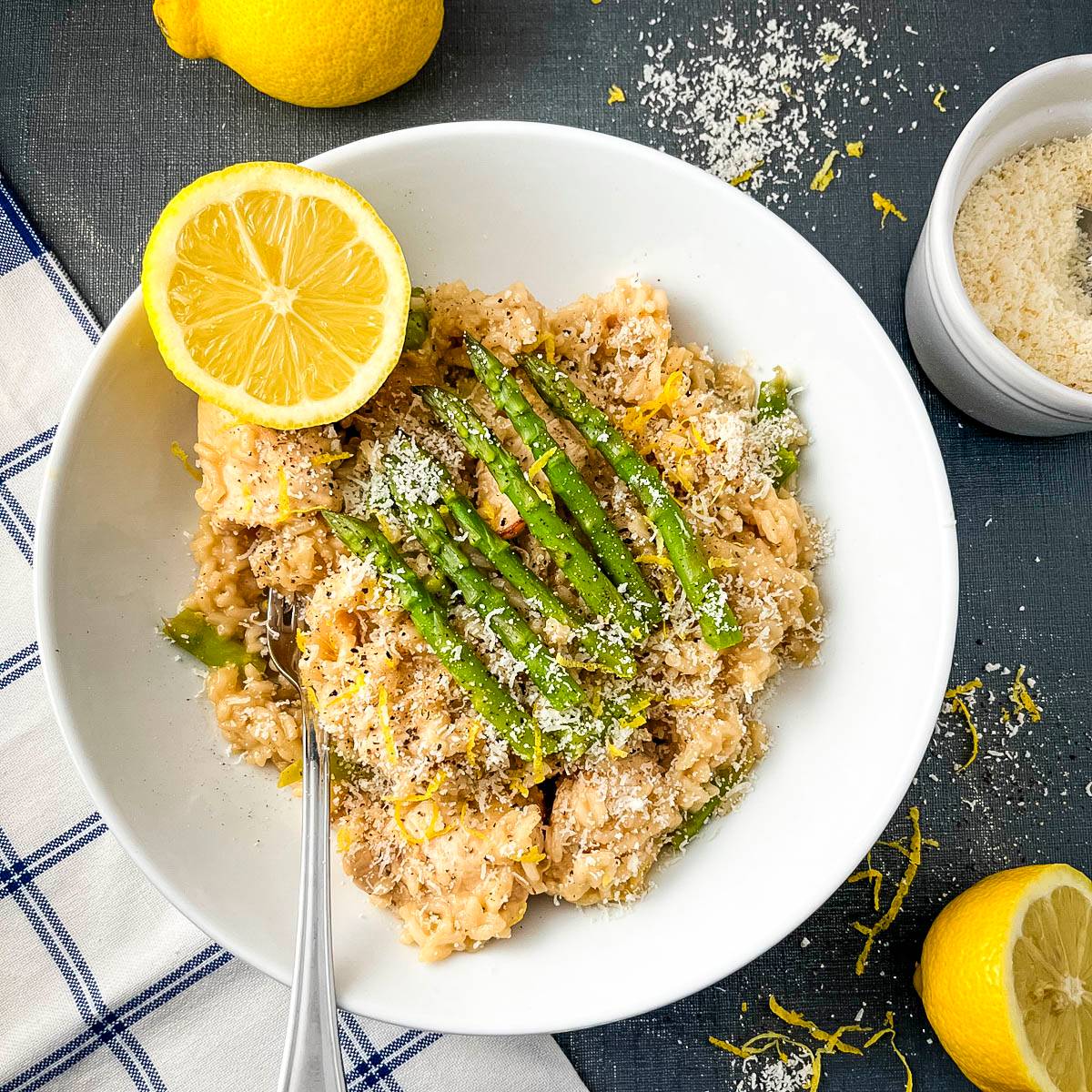 chicken asparagus risotto