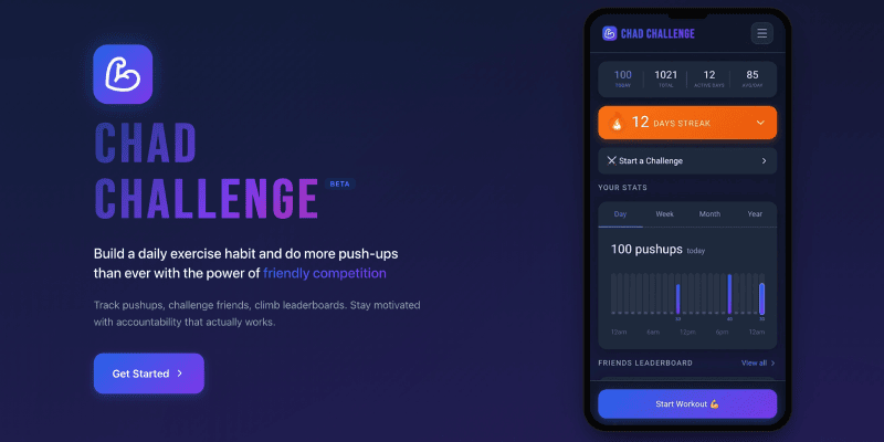 Purple gradients, an AI-generated tell