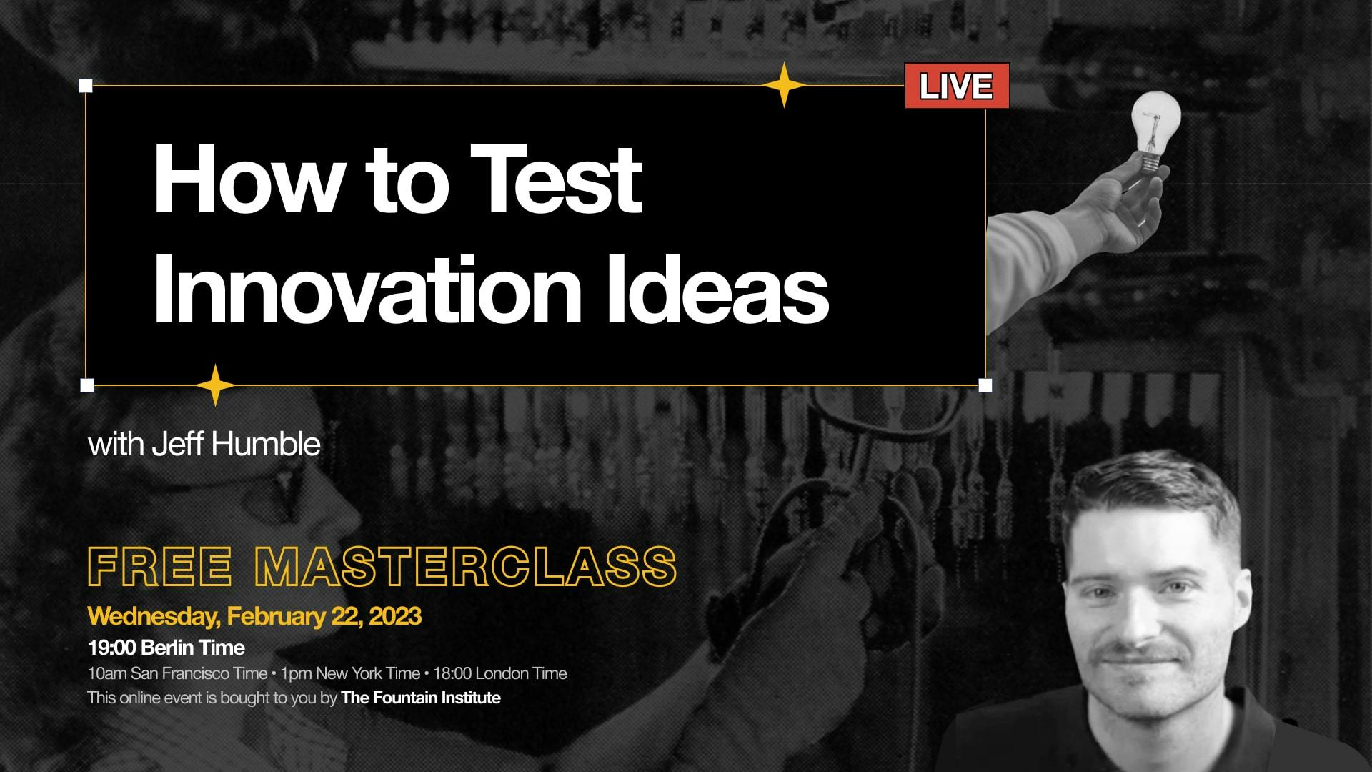 How to Test Innovation Ideas