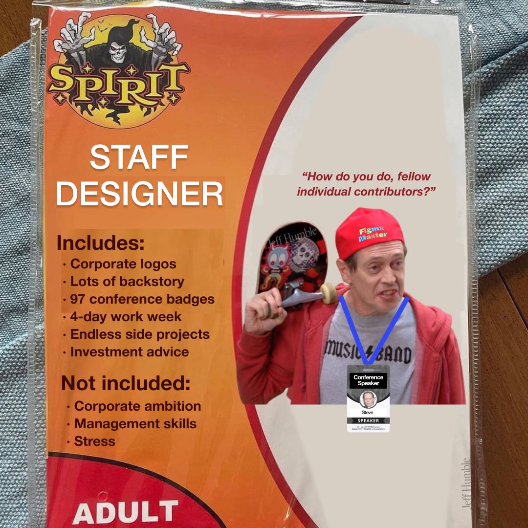 staff designer halloween costume meme