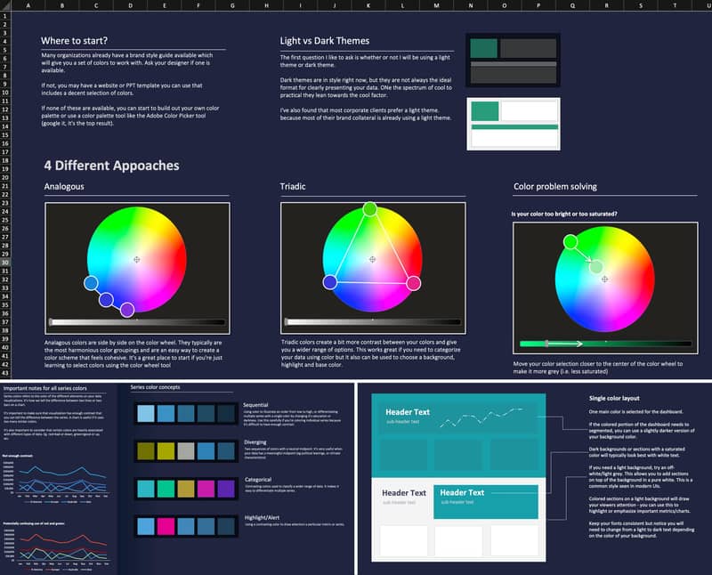 The Color Guide — Excel template by Big Excel Energy