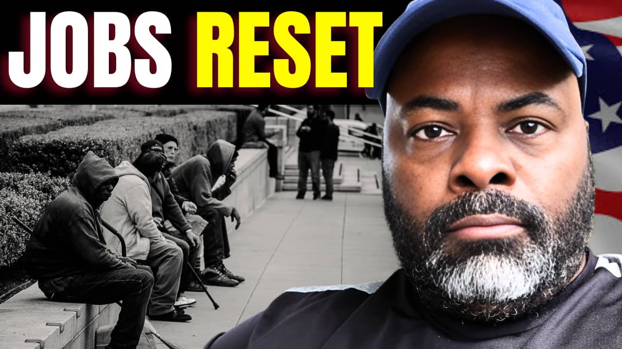 Smart Money Bro YouTube thumbnail showing Eric Bowie with the headline "Wake-Up Call!" discussing the June jobs report, slowing hiring, and what it means for the U.S. economy and your finances.